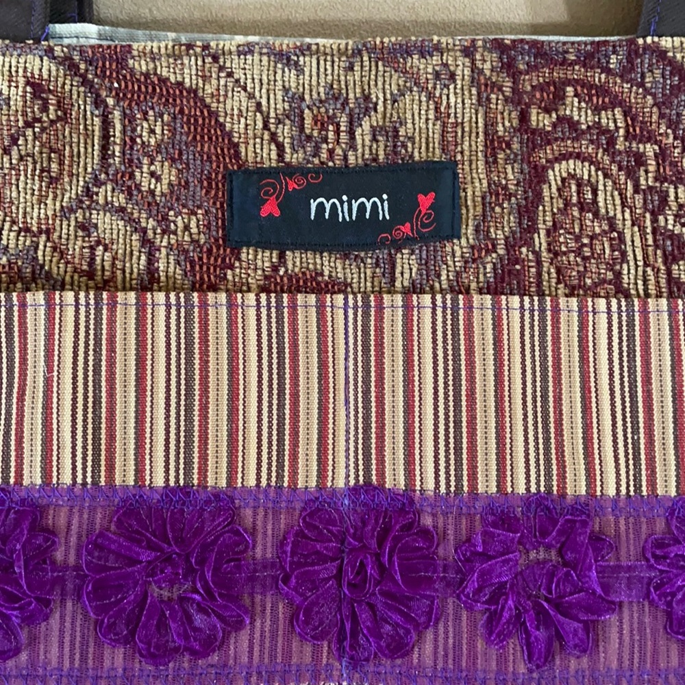 Colorful tote tapestry purse NEW - Picture 2 of 13